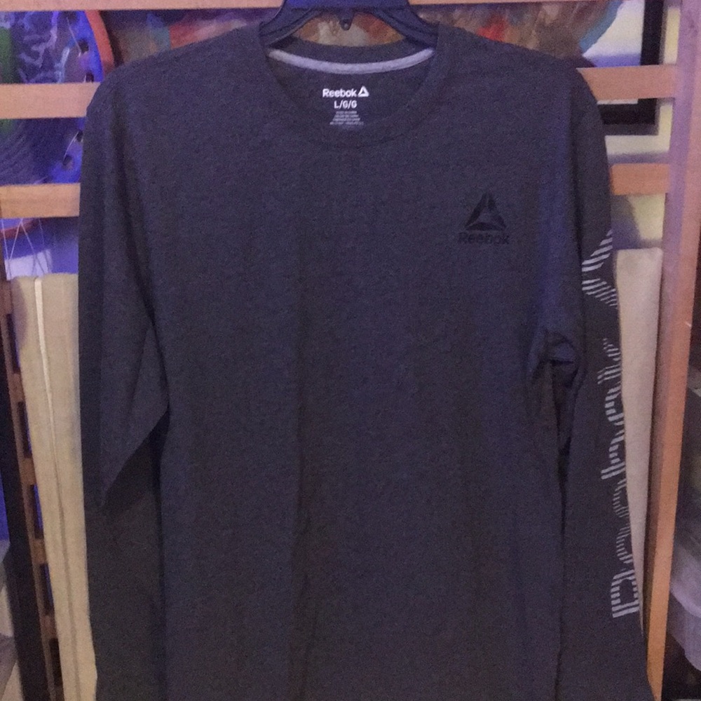 Grey Reebok shirt